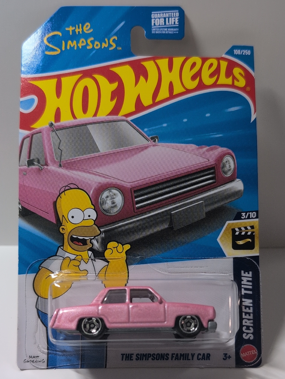Hot Wheels The Simpsons Family Car Pink Mattel NEW Ships In Box